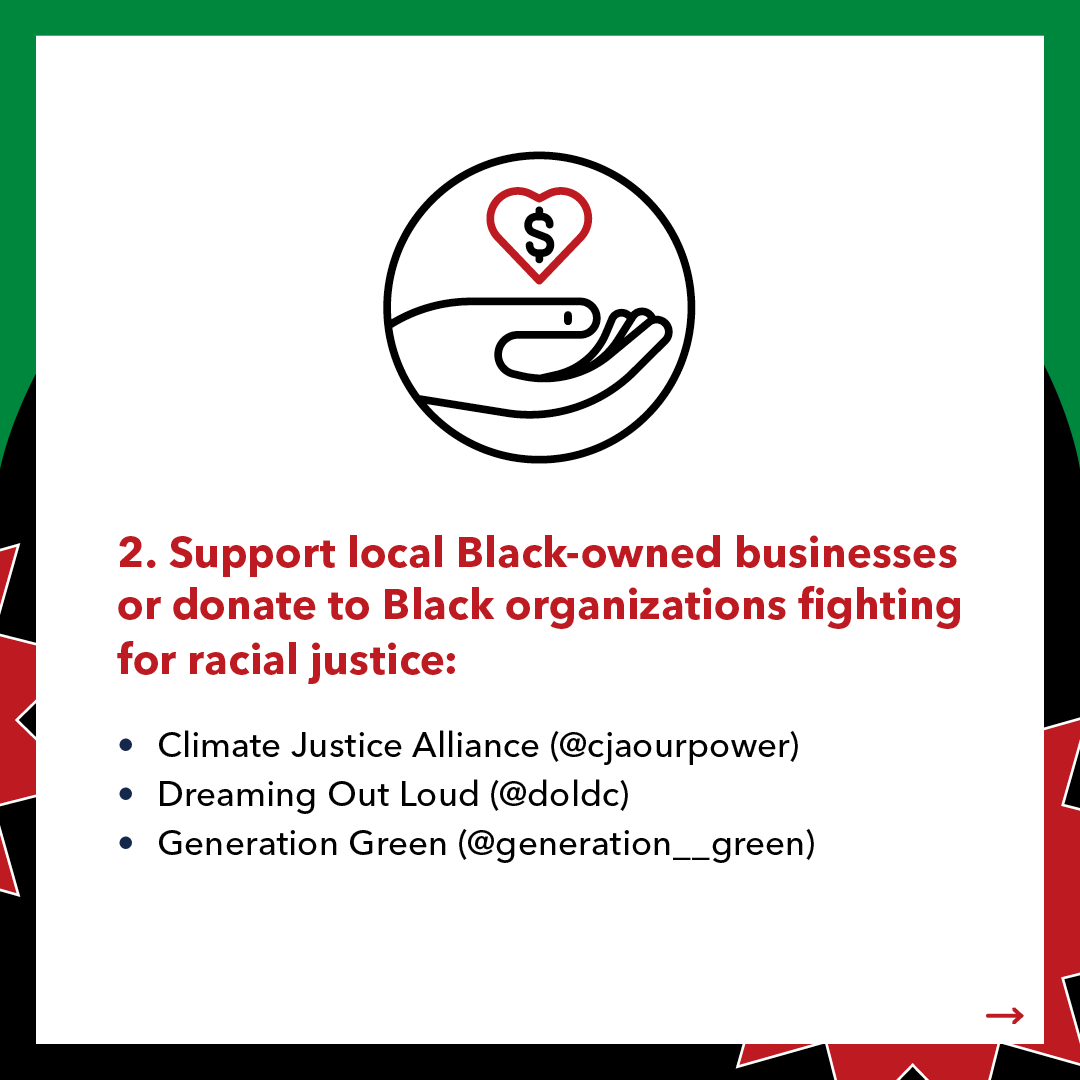 NRDC's tweet photo. This #Juneteenth, we're reflecting on America’s history of slavery to help open up the conversation around race and inspire ways to keep moving toward a more equitable future. Here are three ways you can honor this day. 👇 https://t.co/BksC28UaR2