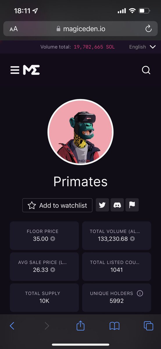 Primates single handedly saving SOL NFT’s - showing people that building a successful project is still possible in this bear market.

respect 🫡  <a href="/Primatesnft/">Primates🌿</a>