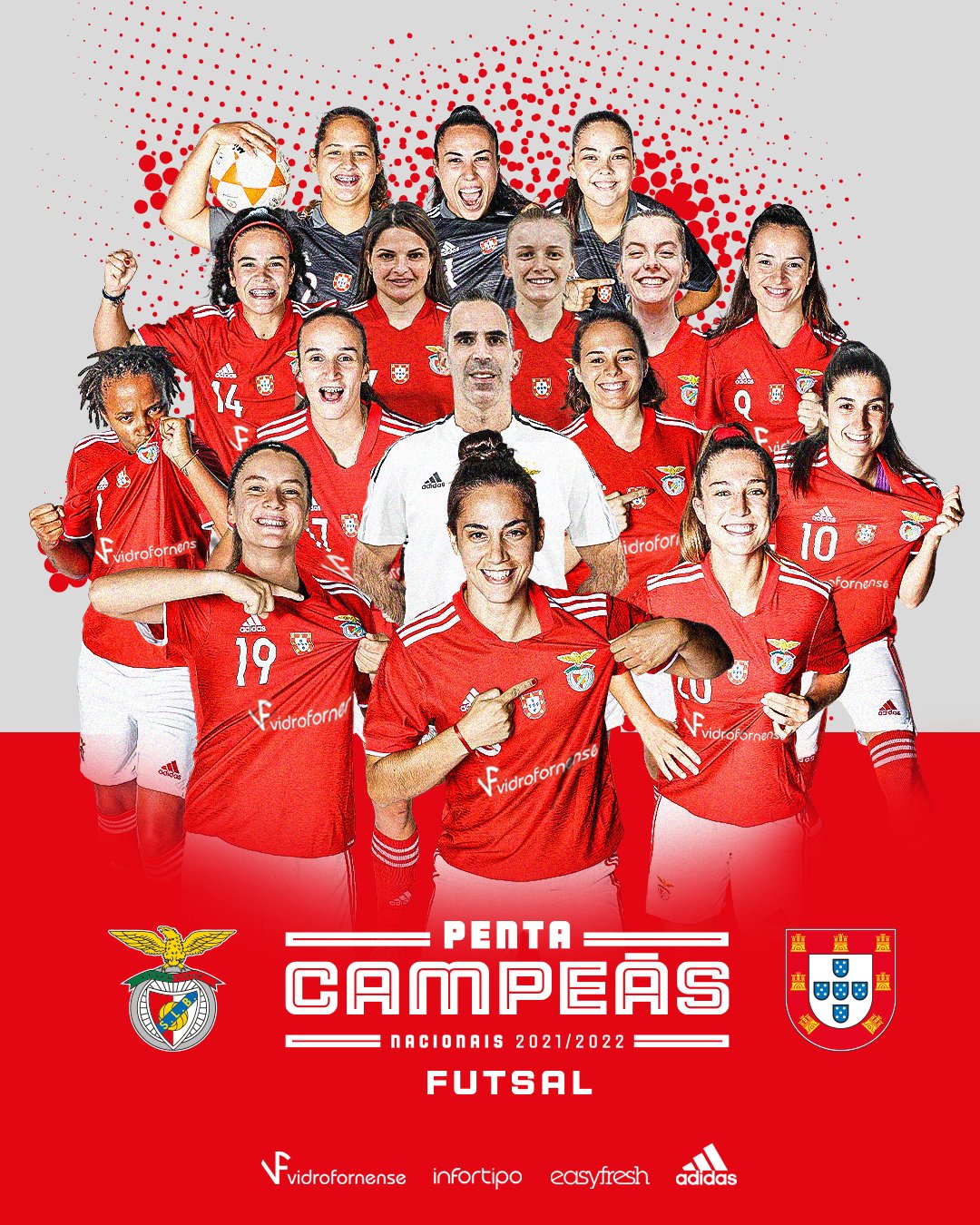 Benfica sagra-se pentacampeão de futsal feminino