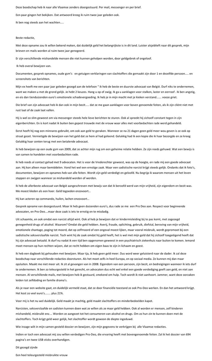 Dan maar langs deze weg. Op mijn mails krijg ik geen antwoord. Of.....we zullen het bekijken en antwoorden. Wacht nog steeds