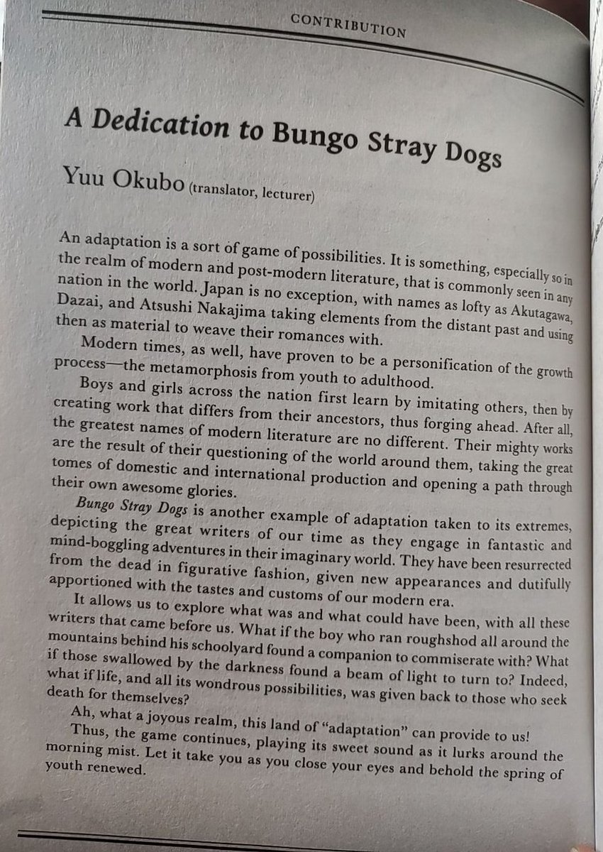 bagofbandages's tweet image. this is worth the read, for anyone who hasn&apos;t yet !!
if anyone ever says that bsd is a &apos;mediocre&apos; piece of media, this is a perfect counter-argument