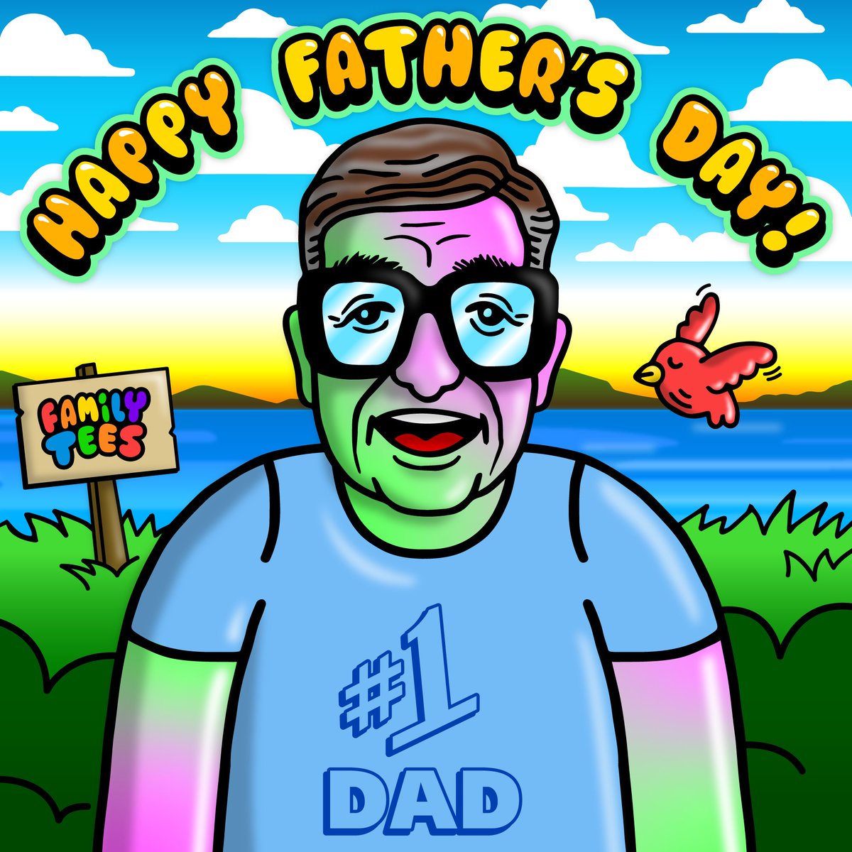 Happy Father’s Day from #FamilyTeesNFT! Here’s a tribute to #MortySeinfeld and his classic # 1 Dad shirt! - Although “I’m not sure how official these rankings are.” 😂

#Seinfeld #BarneyMartin #MagicPan #Mandelbaum