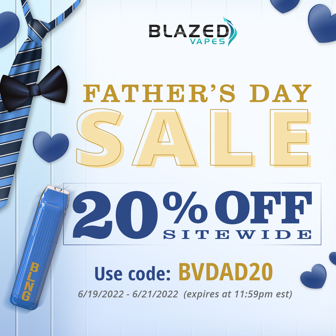 BlazedVapes's tweet photo. Blazed Vapes #FATHERSDAY SALE 

20% OFF SITE-WIDE!

Use Coupon Code: BVDAD20

#BlazedVapes #eliquid #vapejuice #ejuice #vaping #vapefam #vapenation #vapeporn #vape #vapetricks #vapeon #vapers #vaper #vapelife #vapedaily https://t.co/xQ2SBfroc3