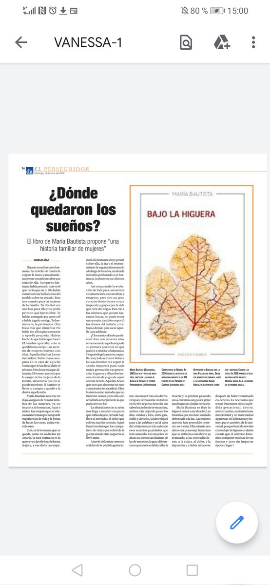 Bajo la higuera en Diario de Avisos Tenerife @diariodeavisos @Mariarayas #VozDeMujer