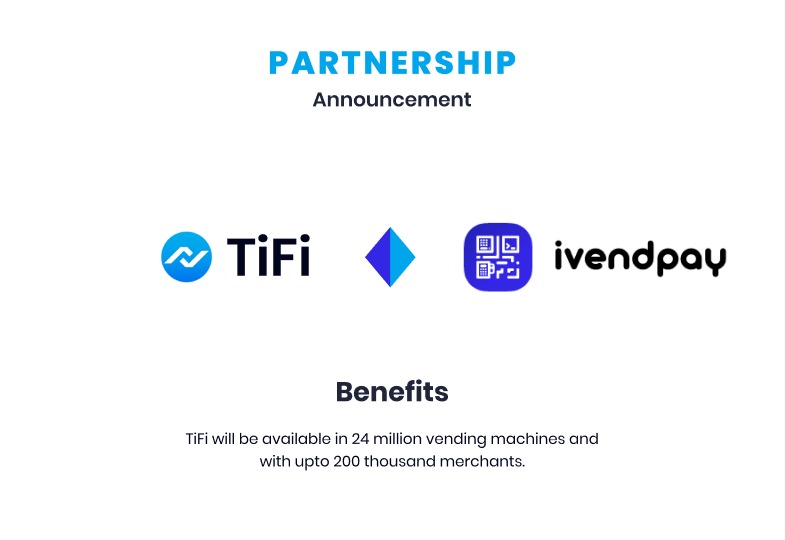 TiFiToken's tweet photo. #TiFi is happy to announce a partnership deal with @ivendpay🔥

This means that #TiFiToken will be available in 15 countries,11mil vending machines, and 200k merchant's as an accepted payment currency🚀

#TiFiToken #Crypto #TiFiBank #DeFi #blockchains #Bitcoin https://t.co/UrtcDfHOye