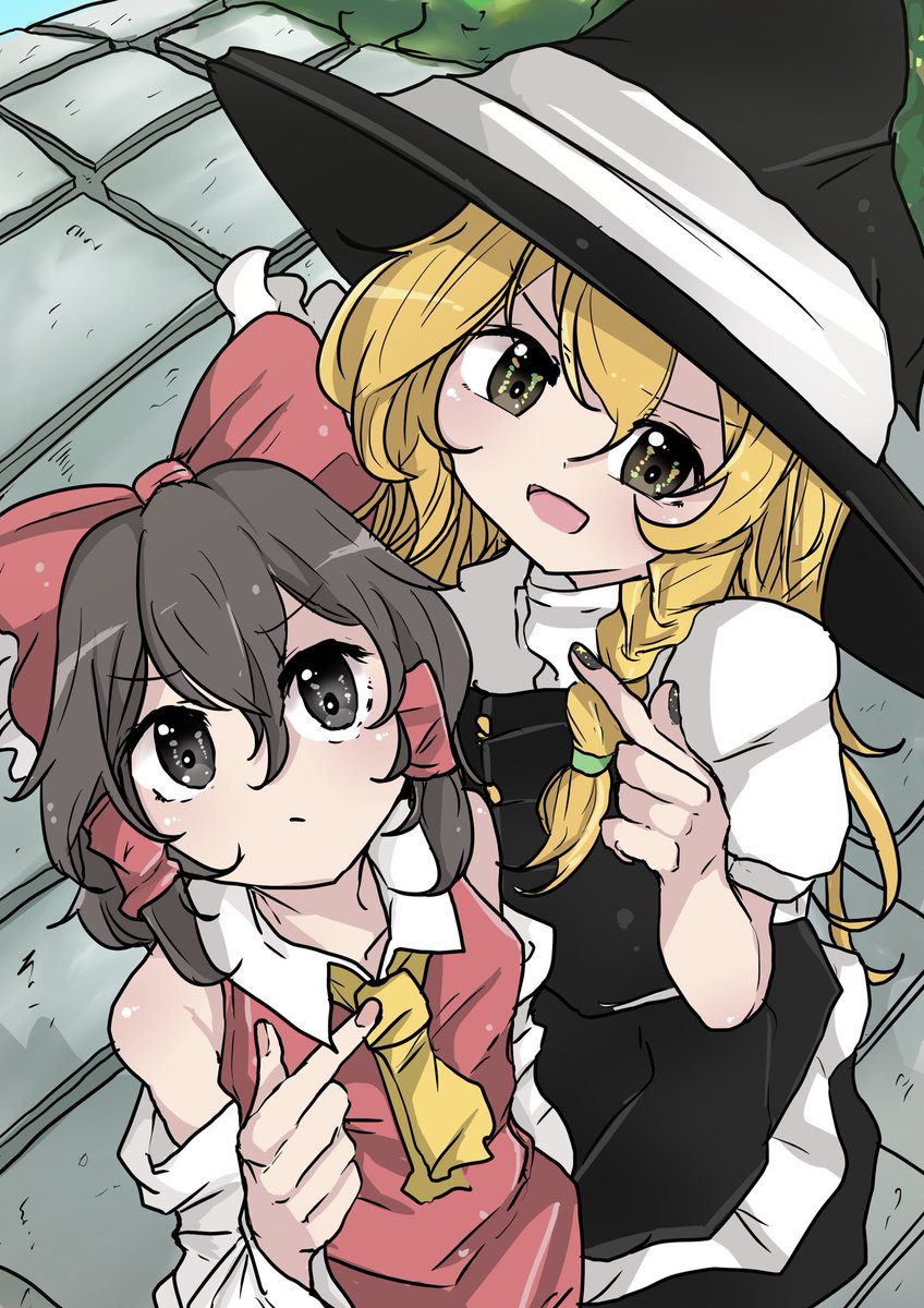 れいまり指ピース 