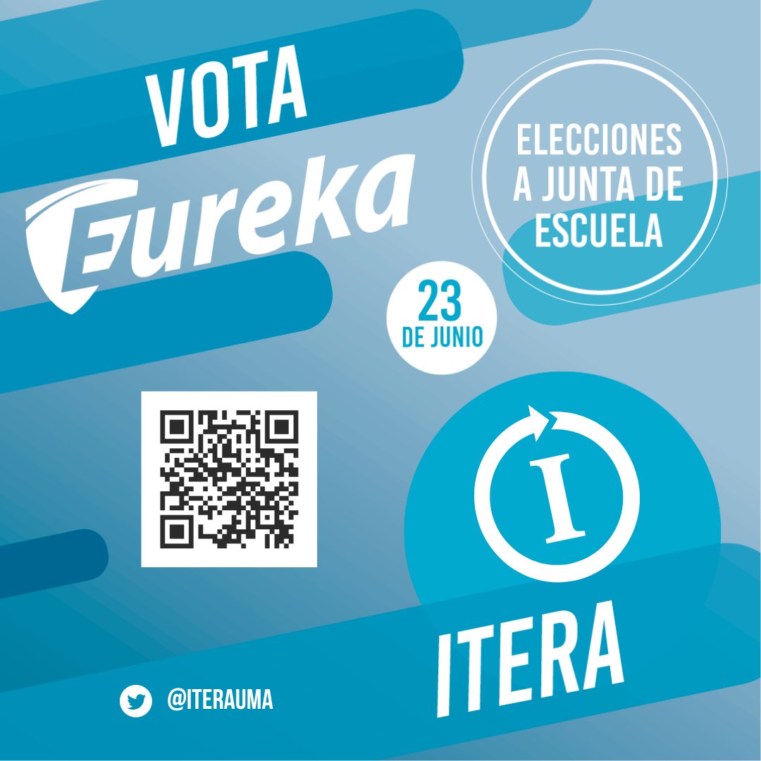¡No te olvides de votar el próximo jueves! En urna.uma.es o en el QR de la imagen ⬇️