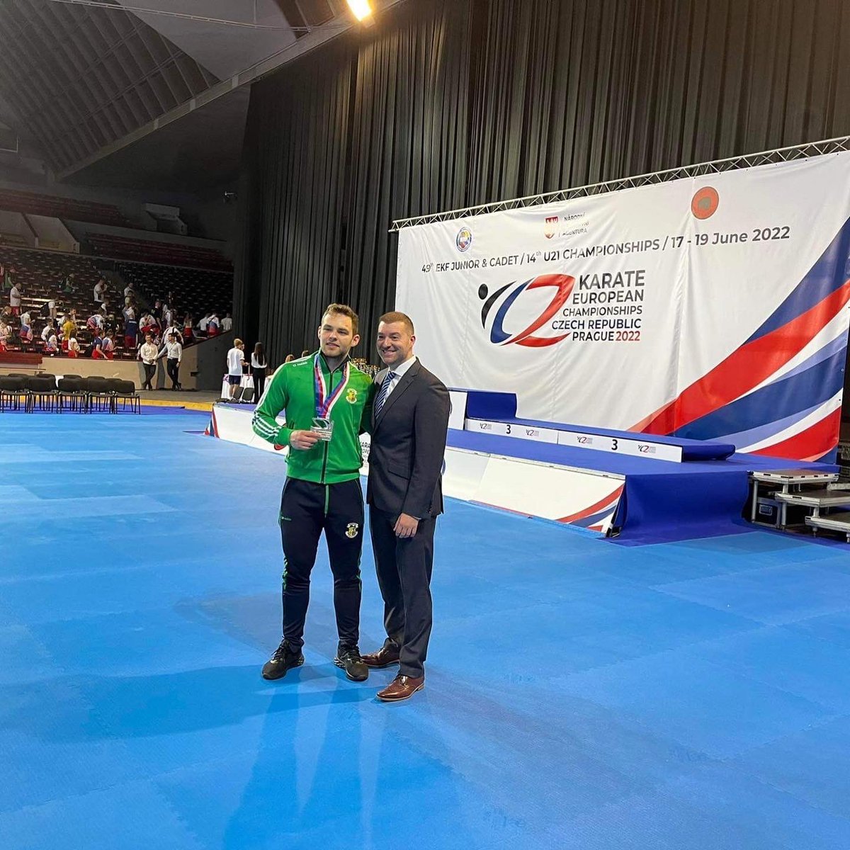 onakai_karate's tweet photo. BREAKING NEWS 💥💥💥

Sean MCCarthy is U21 +84kg Silver Medalist at the European Karate Championships in Prague 🇮🇪🇮🇪🇮🇪
#karateprague2022 #karate #wkf @sundaysport @CorksRedFM @corkindo @RTEsport @rtenews @sportireland @ExaminerSport @SportsJOEdotie @TeamIreland @worldkarate_wkf https://t.co/p1YPt7sB2m