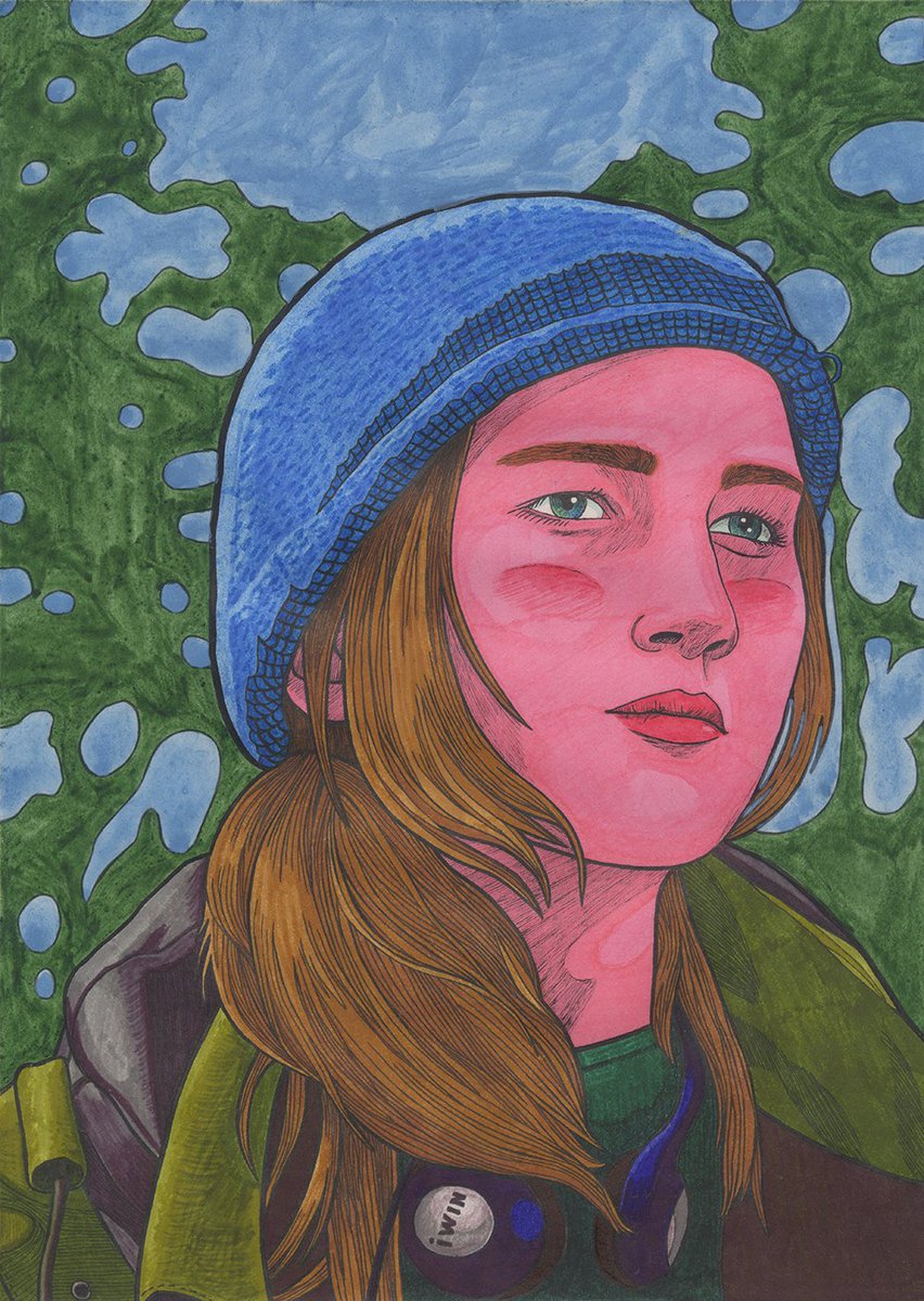 Ree.👩Society6: bit.ly/3Oslv98. Redbubble: rdbl.co/3zKkoO3. #drawing #portrait #JenniferLawrence #WintersBone