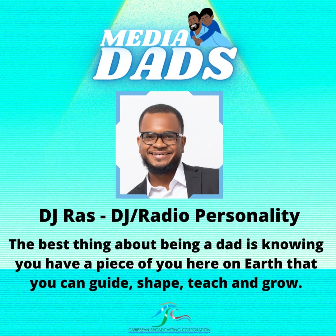 CBCBARBADOS's tweet photo. It's 98.1 The One's Radio Personality DJ Ras‼️
#DJRas answered the question, "What is the best thing about being a dad"?
🎉Happy Father's Day to DJ Ras.🎉
#CBC #Barbados #CBCNewsBB
#Credible #Balance #Committed
#Fathers #FathersDay #HappyFathersDay https://t.co/RO8p2ZeIMl