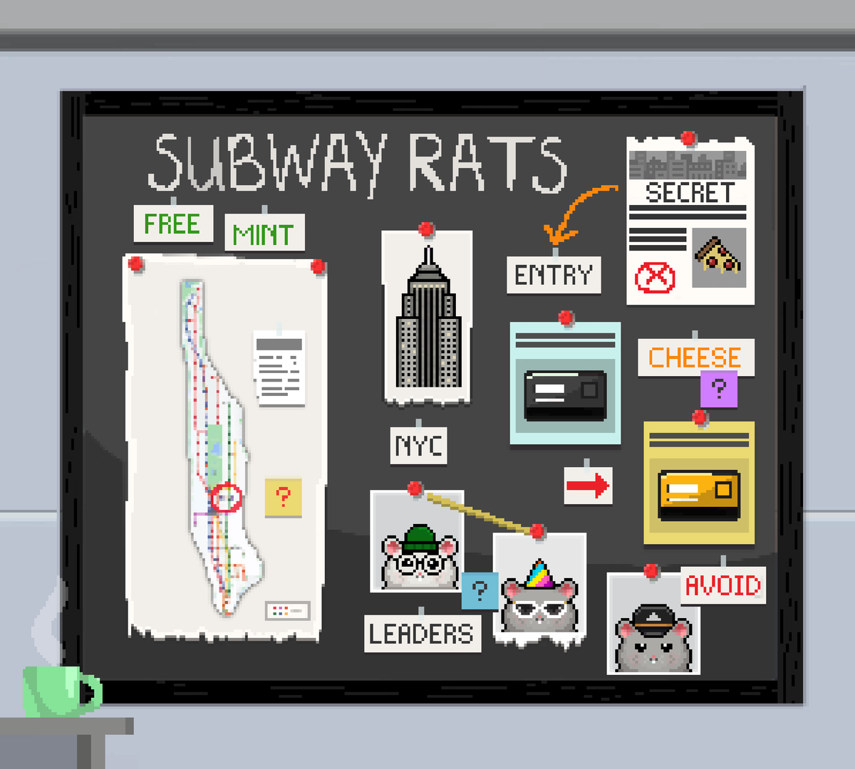 SubwayRats (@subwayratsnft) on Twitter photo Something big is happening underground...👀
This might be your only chance to win a RATLIST spot.
3 RATLIST-WL winners- 24hour #giveaway #NFTNYC
1️⃣LIKE & RETWEET 2️⃣Follow <a href="/SubwayRatsNft/">SubwayRats</a>
3⃣Join us before it's too late: discord.gg/5YK5jhvHNj Something big is happening underground...👀
This might be your only chance to win a RATLIST spot.
3 RATLIST-WL winners- 24hour #giveaway #NFTNYC
1️⃣LIKE & RETWEET 2️⃣Follow <a href="/SubwayRatsNft/">SubwayRats</a>
3⃣Join us before it's too late: discord.gg/5YK5jhvHNj