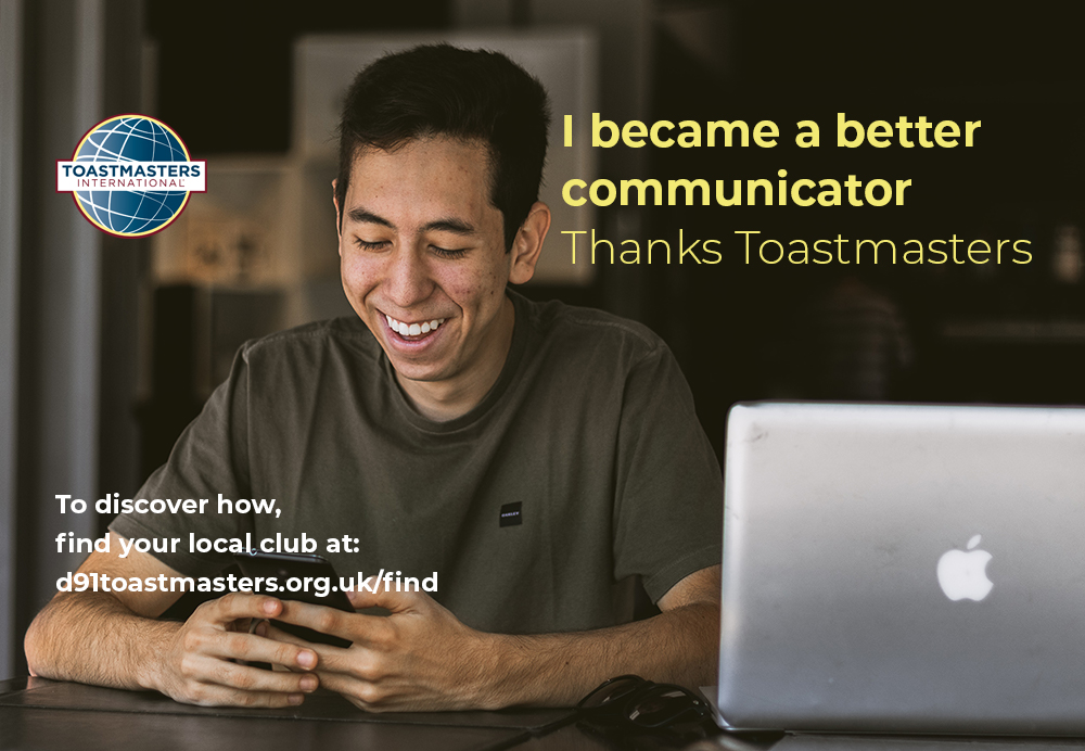 With Toastmasters, I have learnt #PublicSpeaking skills and more, why not join me?

☑️ Learn how to get your message across
☑️ Learn how to be concise
☑️ Learn how to communicate better

Find your voice. Come along to a #Toastmasters meeting in #Croydon!

croydoncommunicators.org