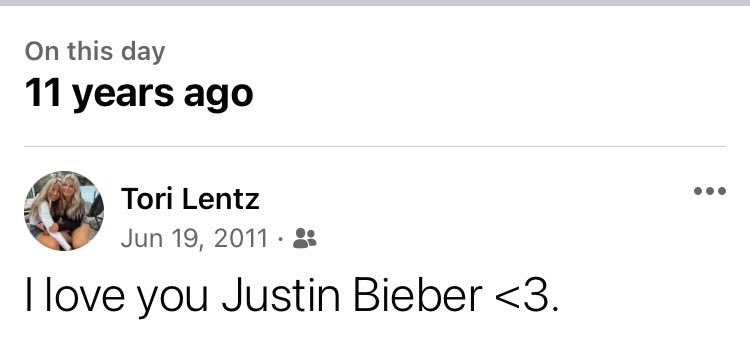 ToriiLentz's tweet photo. I still do <3 @justinbieber @_kaityperkins https://t.co/e5Moje32S1