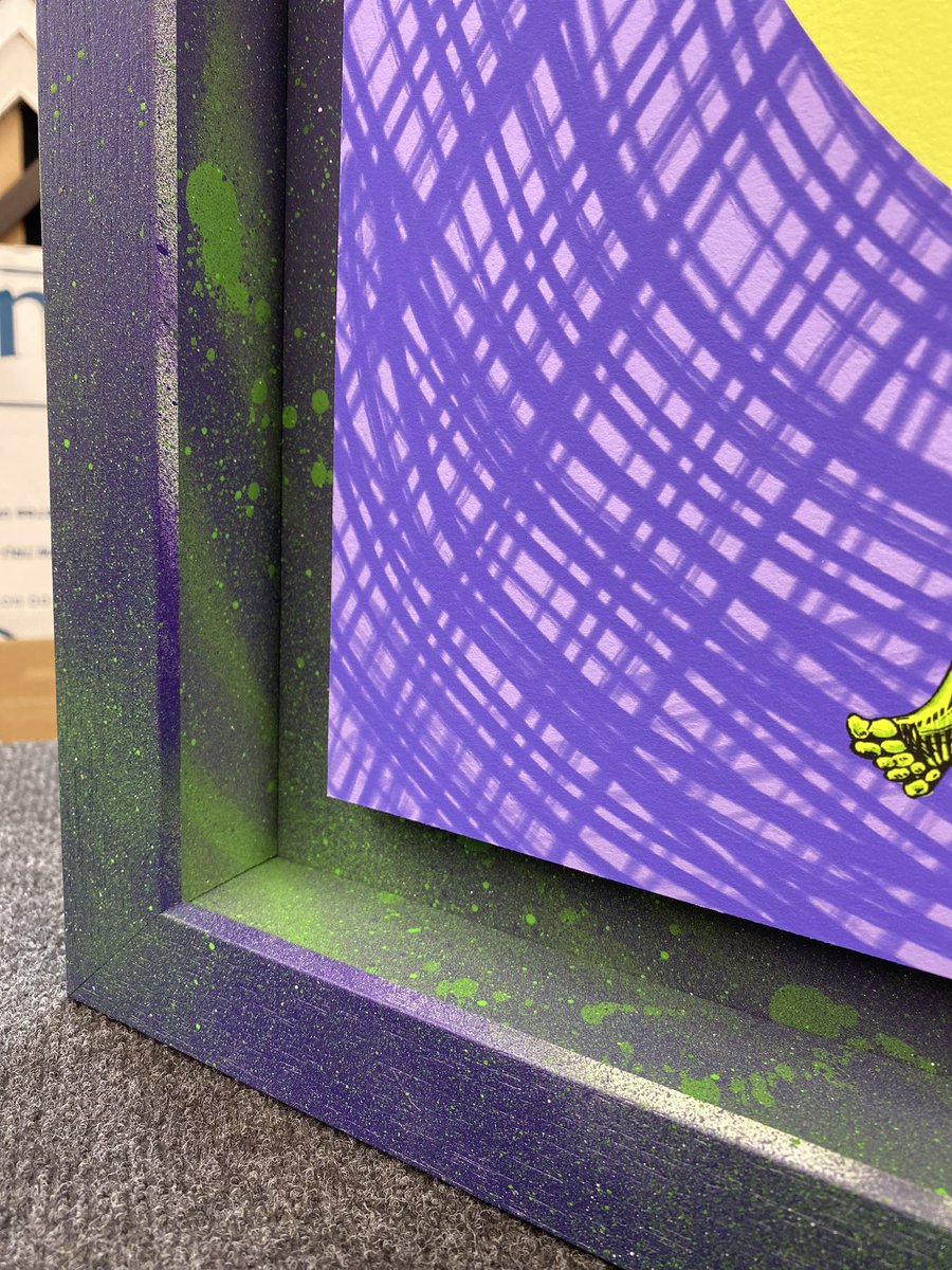 theframeshed's tweet photo. Finally got around to printing and framing my favourite @Streetlab_io genesis meurto. Reckon he looks a bit tasty in his new surroundings. #customframing #customframes #nftframes #nftframing #nftprinting https://t.co/Z6Ei8gjcPs