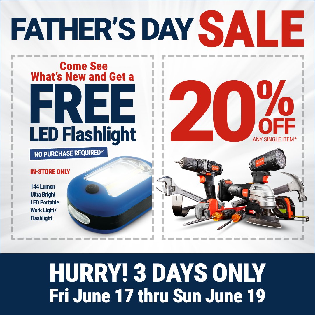 Harbor Freight on Twitter "We're celebrating Dad this weekend with TWO