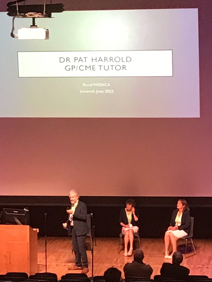 Last keynotes (but certainly not least) of the day Dr. Pat Harrold, Dr Stephanie Dowling and Dr. Finola Minihan are now presenting on CME learning #RuralWONCA22