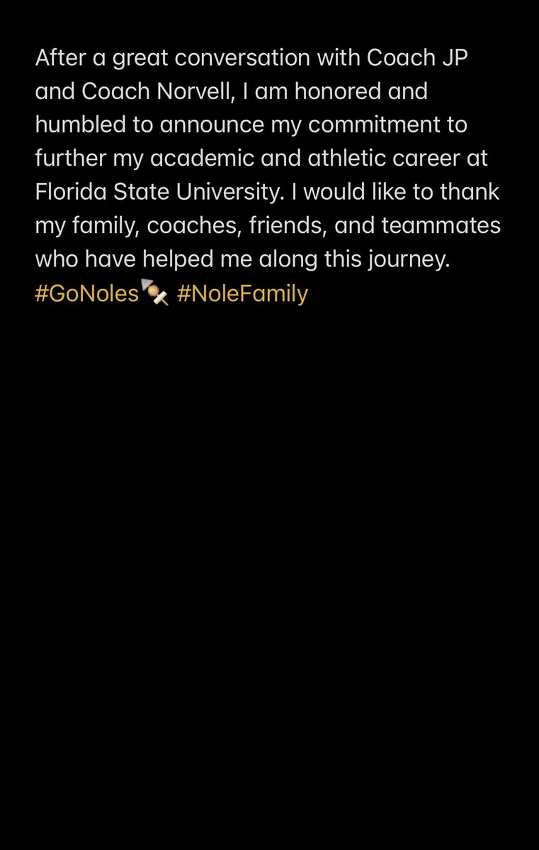 Peyton Naylor (@peytonnaylor) on Twitter photo COMMITTED! <a href="/Coach_Norvell/">Mike Norvell</a> <a href="/FSUCoachJP/">John Papuchis</a> <a href="/Coach_Barfield/">Carter Barfield</a> <a href="/garrettmurray__/">garrett murray</a> <a href="/john_sprad/">Rocket To The Top Kicking Academy</a> #GoNoles🍢 #NoleFamily COMMITTED! <a href="/Coach_Norvell/">Mike Norvell</a> <a href="/FSUCoachJP/">John Papuchis</a> <a href="/Coach_Barfield/">Carter Barfield</a> <a href="/garrettmurray__/">garrett murray</a> <a href="/john_sprad/">Rocket To The Top Kicking Academy</a> #GoNoles🍢 #NoleFamily