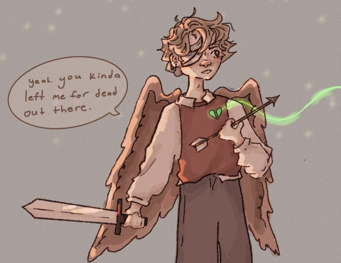 calscoloring's tweet photo. “grian you have an arrow in your EYE” 
#traffictwt #DoubleLifeSMP #grianfanart https://t.co/UgBIkl0eed