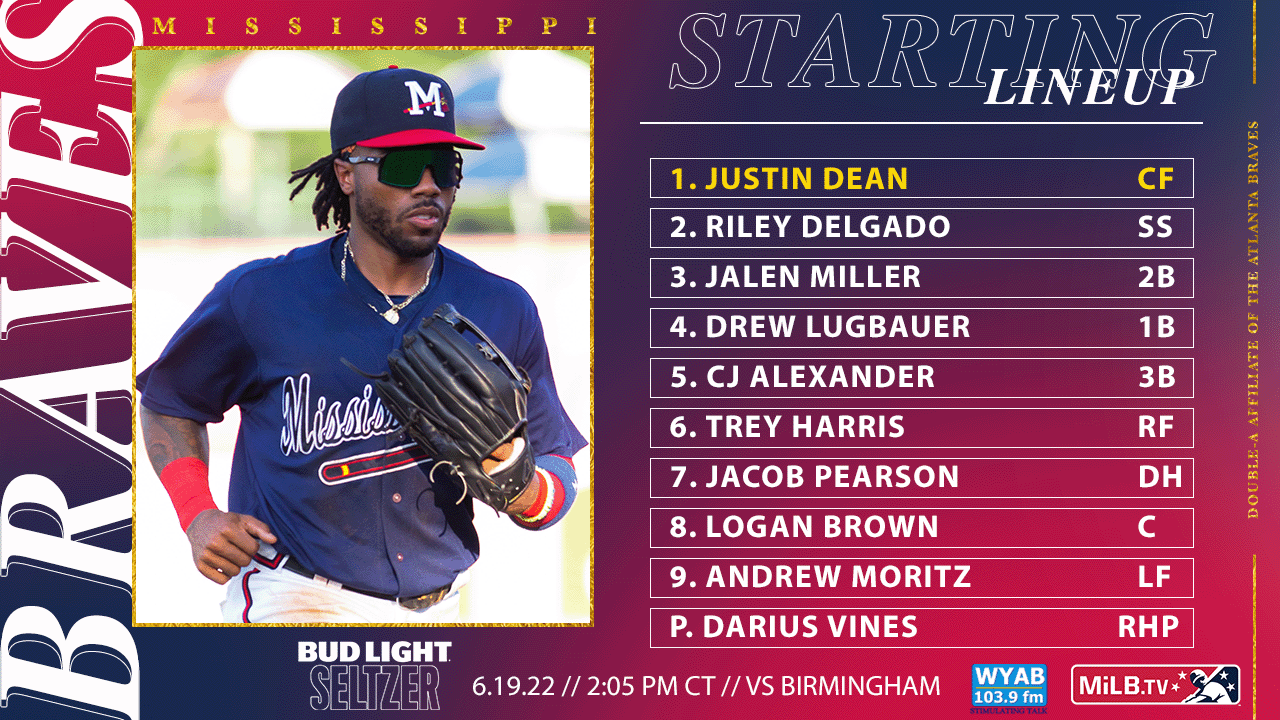Mississippi Braves on Twitter "Our Father's Day starting lineup
