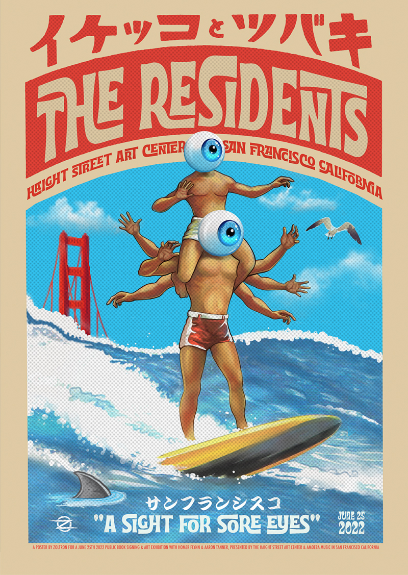 zoltron (@zoltron) on Twitter photo The Residents: A Book Signing and Exhibition!
<a href="/HaightStreetArt/">HaightStreetArt</a> and <a href="/AmoebaSF/">Amoeba San Francisco</a> present a night with @theResidents & @medlodicvirtue
100 artist signed silkscreen posters by <a href="/zoltron/">zoltron</a> will be available at the show.
Haight Street Art Center SF 6/25/22
zzz.zoltron.com/The-Residents-… The Residents: A Book Signing and Exhibition!
<a href="/HaightStreetArt/">HaightStreetArt</a> and <a href="/AmoebaSF/">Amoeba San Francisco</a> present a night with @theResidents & @medlodicvirtue
100 artist signed silkscreen posters by <a href="/zoltron/">zoltron</a> will be available at the show.
Haight Street Art Center SF 6/25/22
zzz.zoltron.com/The-Residents-…