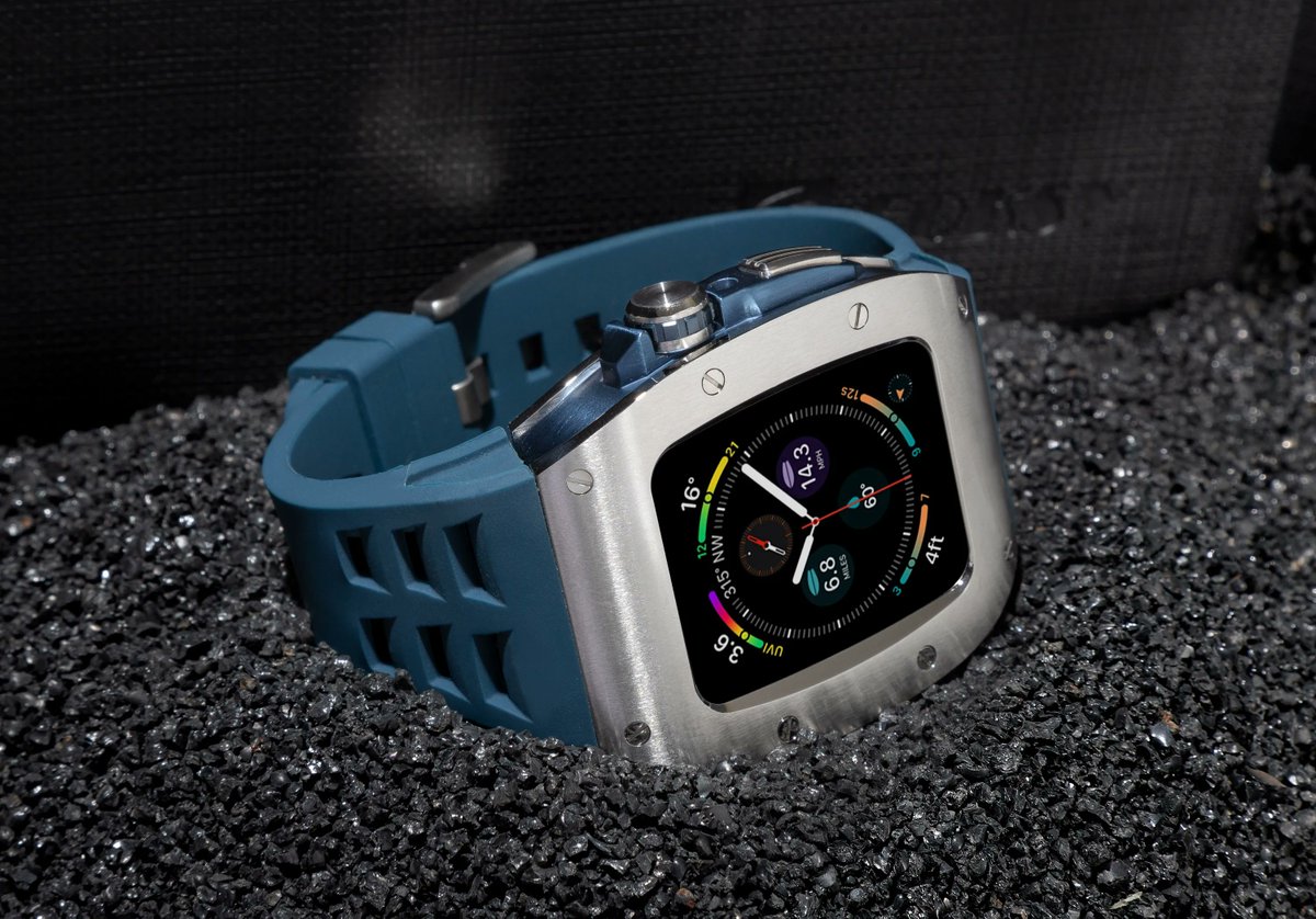 Apple Watch Case - Blue Silver #applewatchcase #weirdape