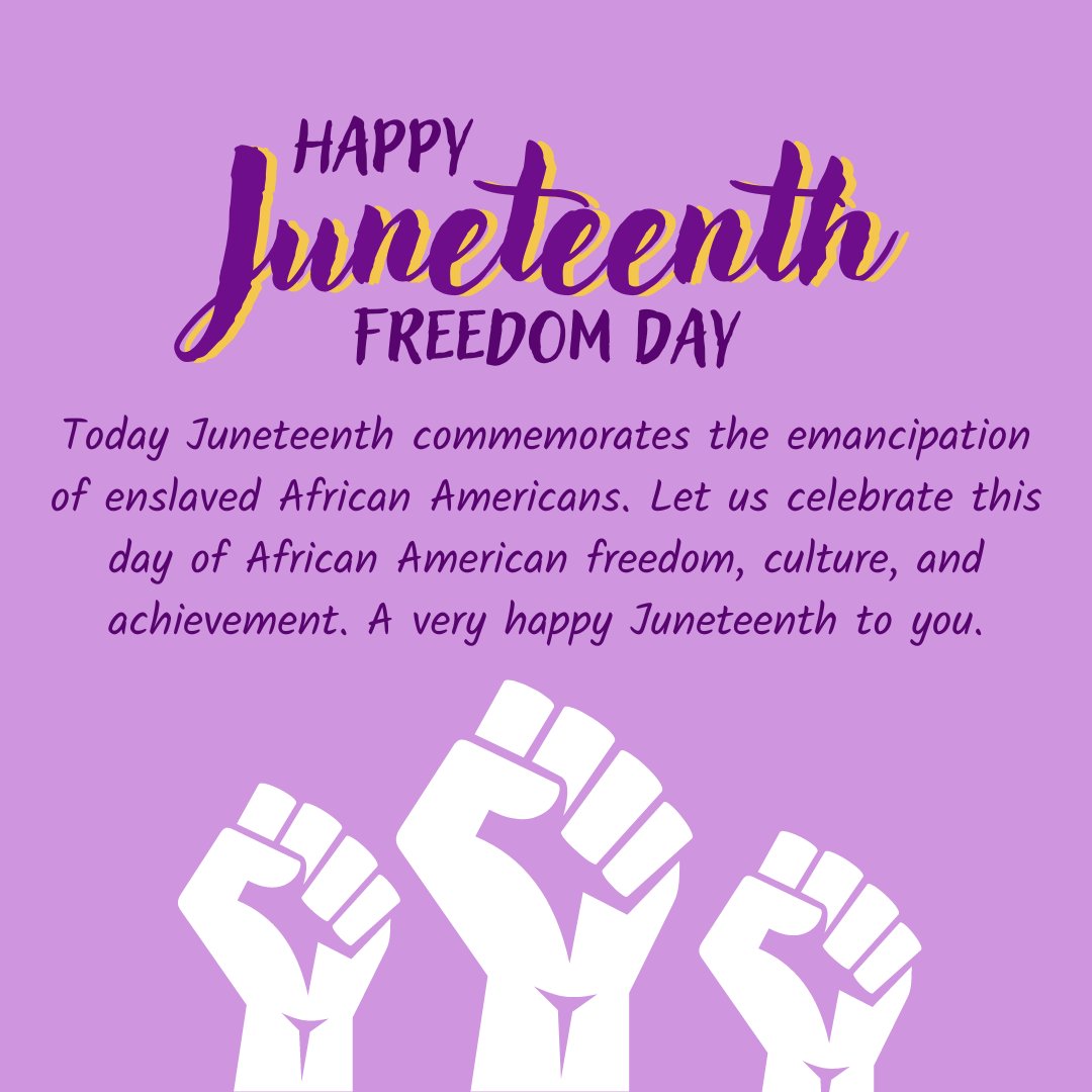 PeriodWDignity's tweet photo. Good morning from Fulfilling Destiny! And a very Happy Juneteenth to you all! 

Let us celebrate this day of African American freedom, culture, &amp; achievement!

#juneteenth #happyjuneteenth #fulfillingdestiny #fulfillingdestinysandiego #fulfillingdestinysanjose #community https://t.co/t2Su4DiAff