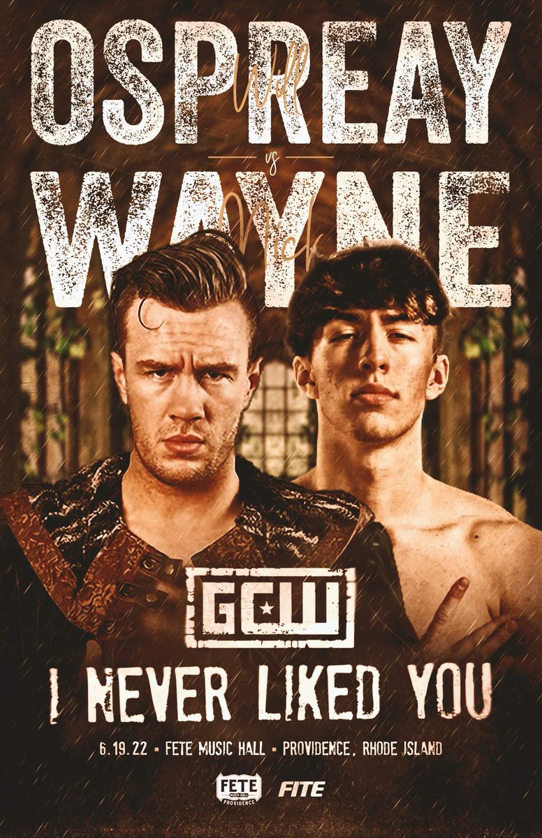 thenickwayne's tweet photo. Everything has led up to this moment for me. 
Nick Wayne vs Will Ospreay
Providence, RI
@GCWrestling_ https://t.co/HcGeGBxQsU