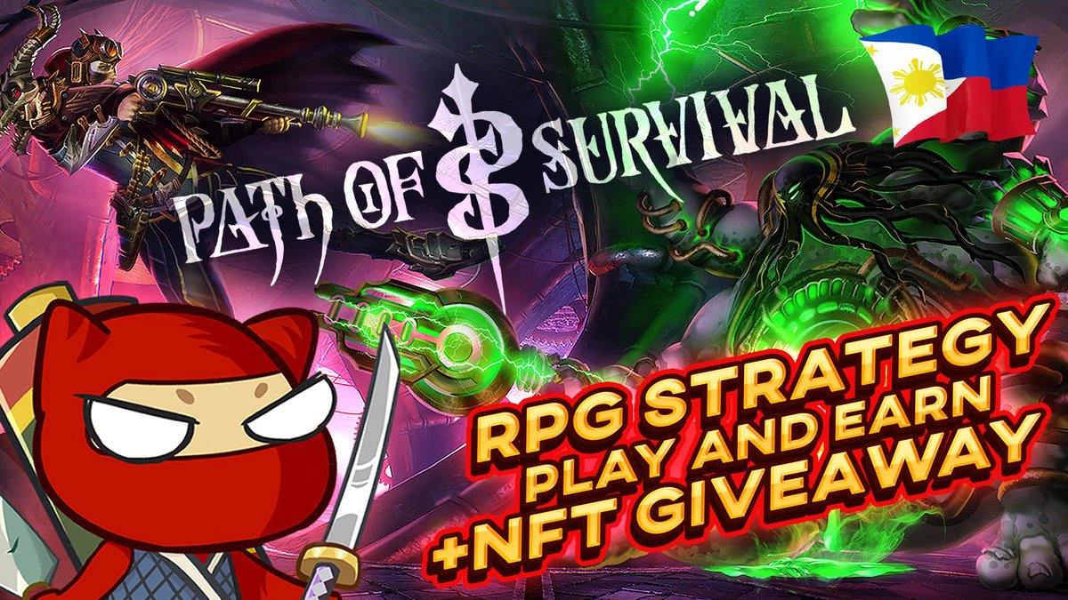 ShiboSanGaming's tweet photo. ✅ https://t.co/Bve4GymXmV
Path of Survival - Closed Alpha LIVE + NFT GIVEAWAY - Strategy RPG Play and Earn (TAGALOG) #pathofsurvival #nftgame #playandearn
Path of Survival is an RPG Play-To-Earn (P2E) game, featuring real-time turn-based strategic combat. https://t.co/oPxXxDjRHh