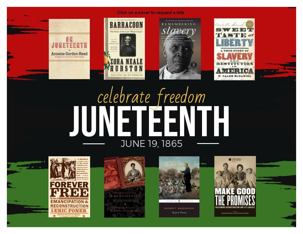 Celebrate #Juneteenth by checking out one of these books: libraryaware.com/2JTVJS