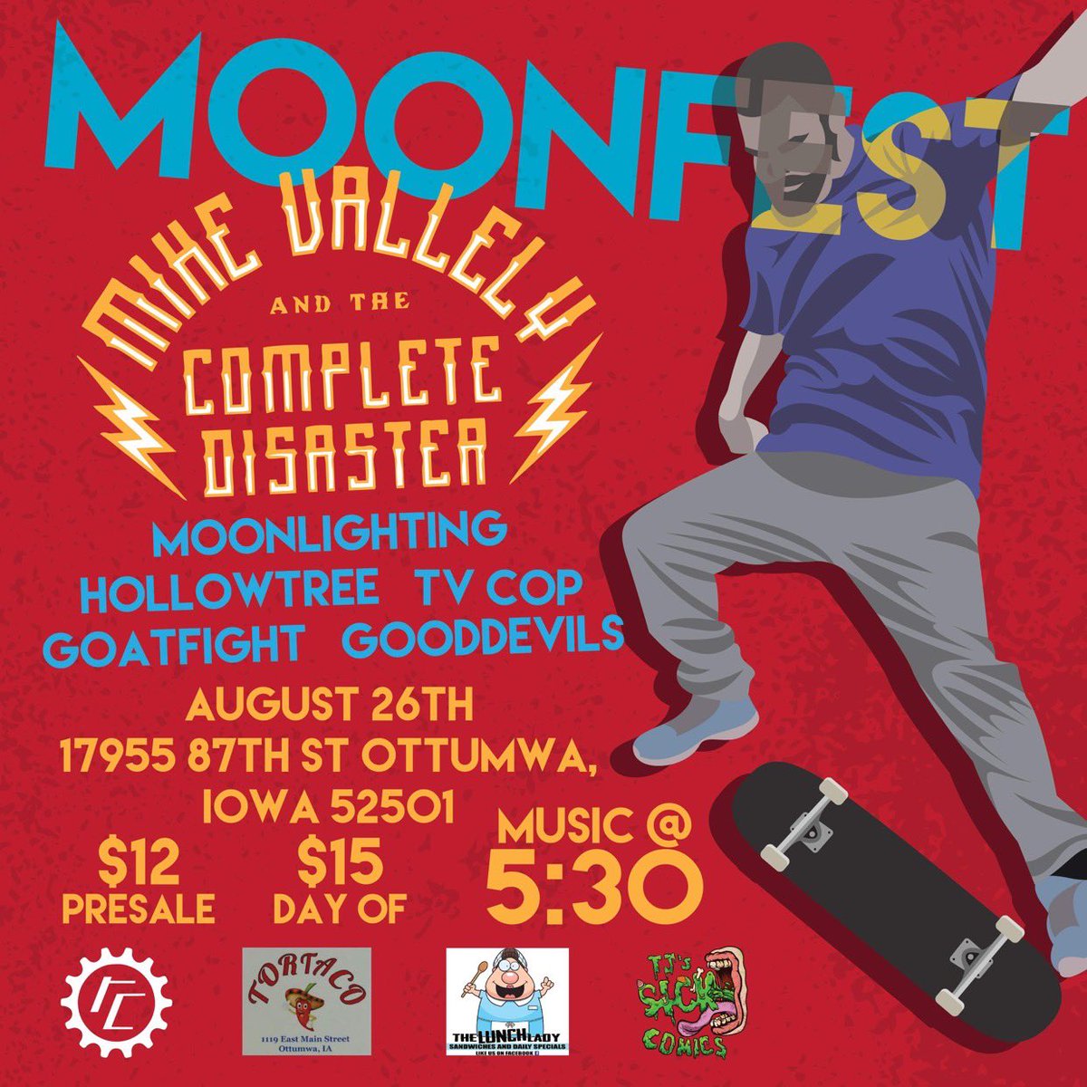 We’re back! August 26th - Hometown show with all the friends and the legend Mike V!