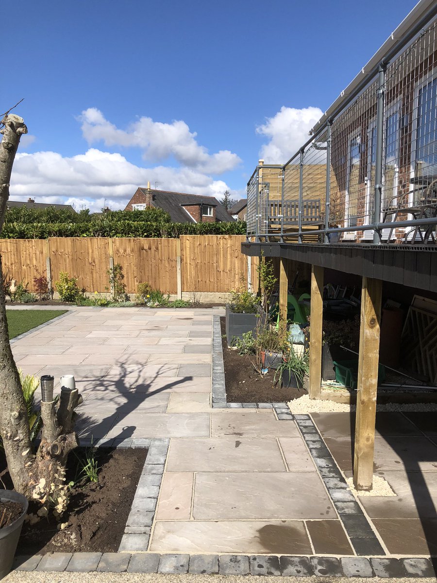 tmrbuilding's tweet photo. Before and after photos of a recently completed garden landscape project in Prescot. #minidiggeranddriverhire #excavatoroperatorhire #groundworks #landscaping #Liverpool #Wirral https://t.co/wuUlSftxvQ