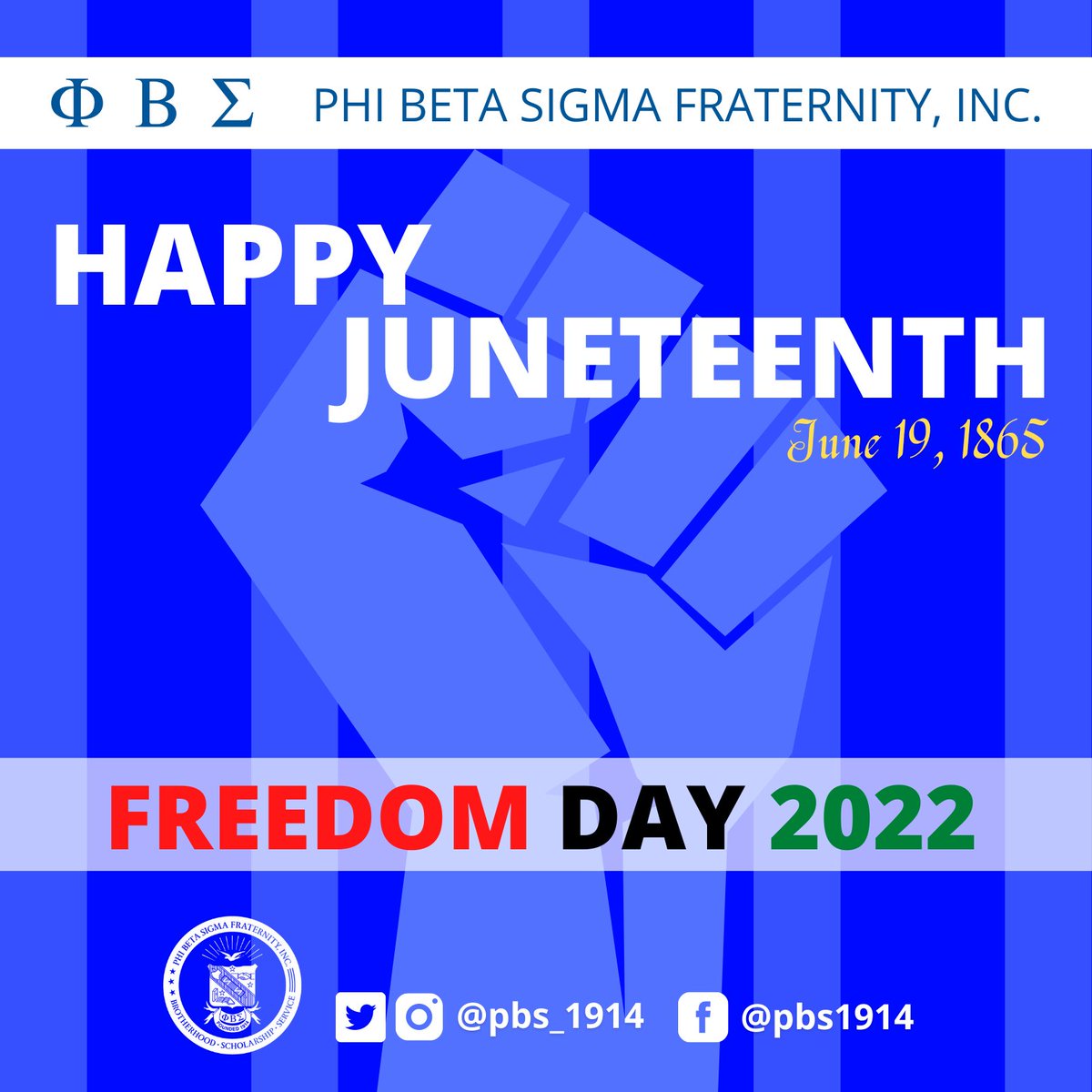Happy Father's Day to the Fathers and Happy Juneteenth to all Black people, from the Men of Phi Beta Sigma Fraternity, Inc.