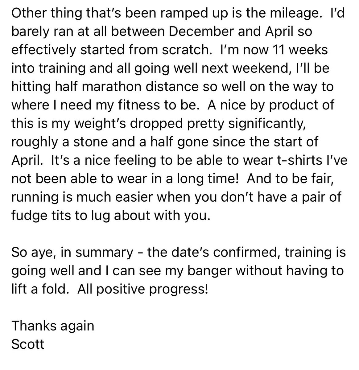 SMcCue83's tweet photo. Some Twitter pals have kindly made donations so a wee #RunForColin update below
Thanks
https://t.co/sVggJRoTX4 https://t.co/EmiqIOso7Z