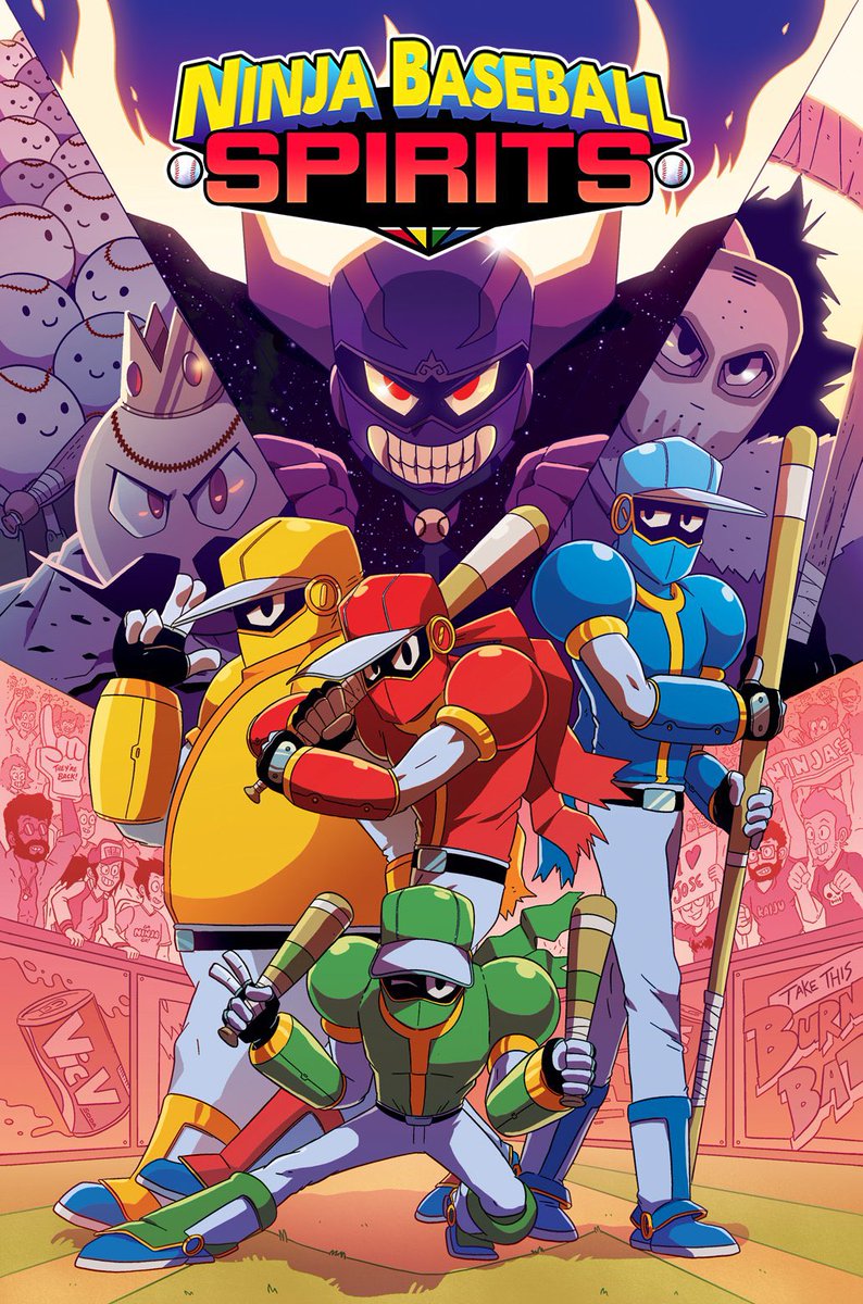 With 13 days left, our comic reboot of cult arcade beat ‘em up Ninja Baseball Bat Man is just £442 away from its Kickstarter goal. 

Even if you don’t know the game, it’s our tribute to Saturday morning shows and retro games like TMNT and Power Rangers.

kickstarter.com/projects/bust/…