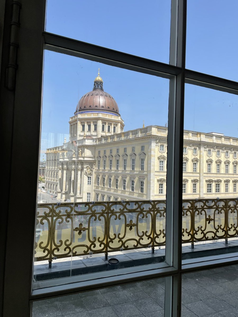 Foreign policy conference in the former headquarters of the East-German communist party in Berlin, looking out on the former palace of the Kaiser. What does the next era have in store for us? #ecfr22