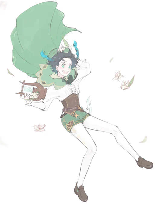 Made this for venti's birthday I might be juuuust a little bit late 😬
#GenshinImpact #xiaoven #原神 