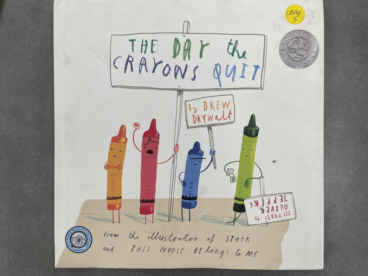 mr_foutz's tweet photo. My 5th Graders voted "The Day the Crayons Quit" as one of our top picture book read-alouds of the year! Thanks for such a wonderful story. @OliverJeffers @DrewDaywalt https://t.co/5MMWygKrAd