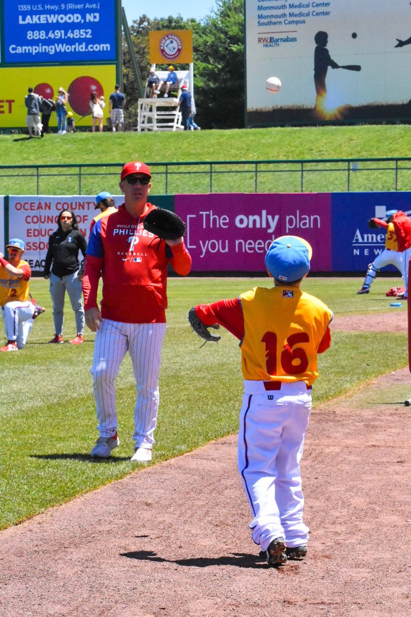 BlueClaws's tweet photo. It’s a perfect day for a #FathersDay catch with dad! #clawsome #blueclaws #milbisfun https://t.co/clXqqXCbbA