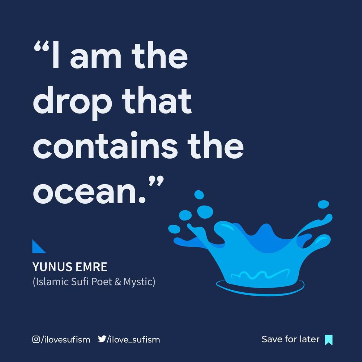 ilove_sufism's tweet photo. “I am the drop that contains the ocean”
― Yunus Emre

#sufism #yunusemre https://t.co/UpIi9xF8d4