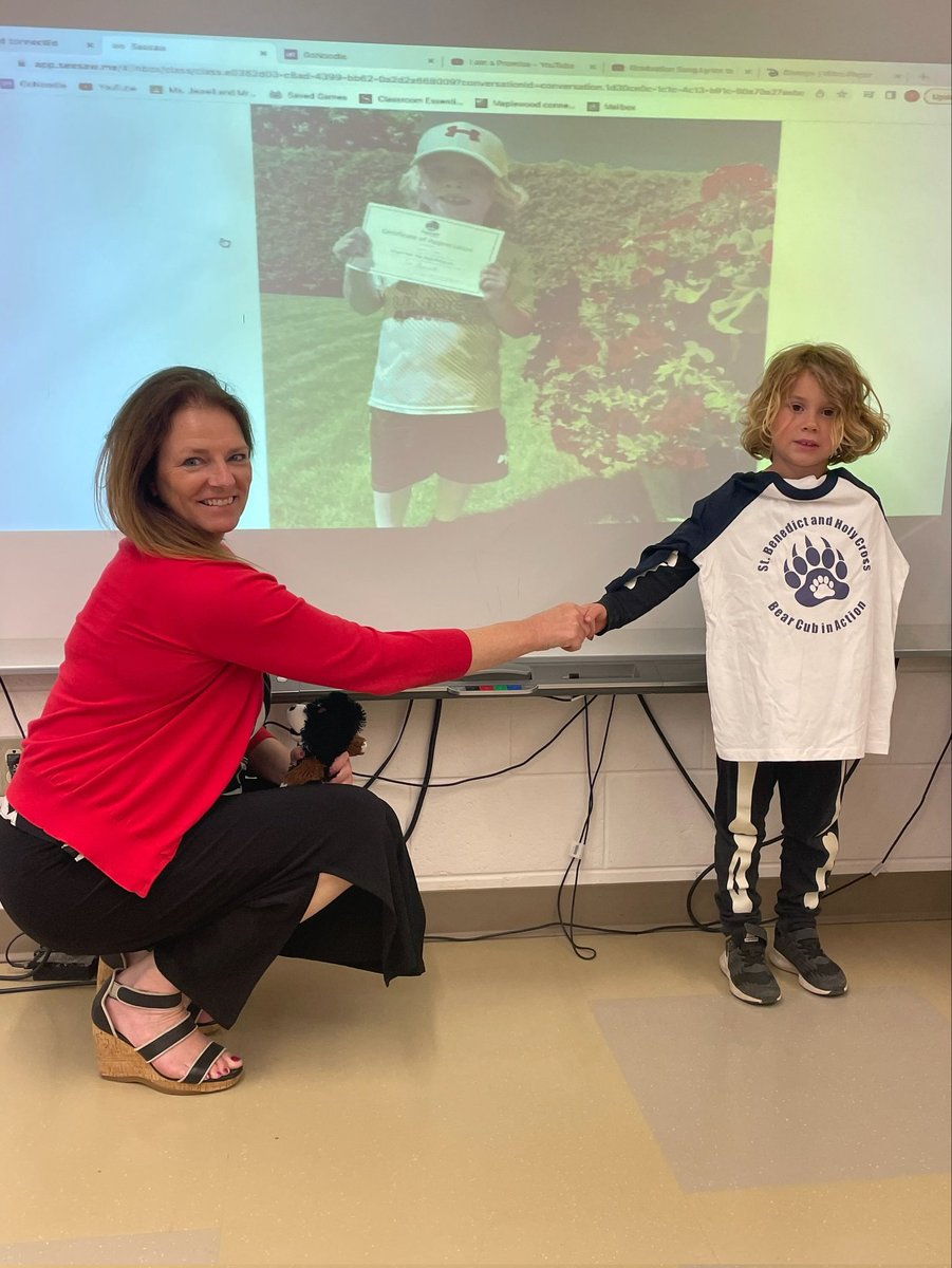 We are very excited to bring back the Cub in Action award this spring.
This a partnership between St. Benedict and Holy Cross to recognize a Cub who exhibits leadership and community.
For May, we would like to acknowledge Wyatt Jack.  Read more anout his work on insta and fb.