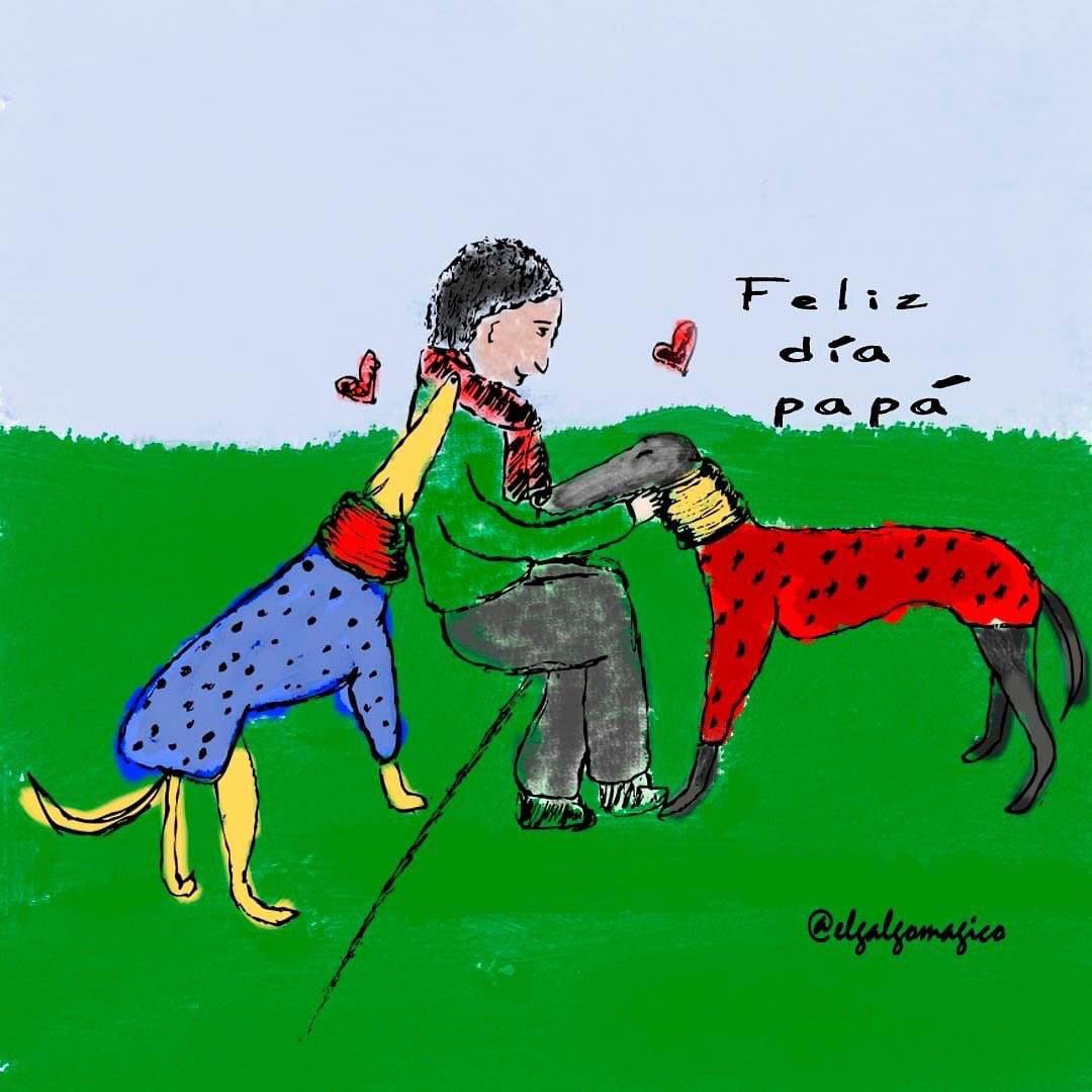 galgoschile's tweet photo. ❤️FELIZ DÍA PAPÁ❤️
Un gran saludo a todos los papás parte esta comunidad galguistica.
Papás perrunos, papás multiespecie , papás aperrados y papás que se resisten al amor y caen derretidos y rendidos ante nuestros perros.
Papás rescatistas, adoptantes, gracias💕

#DiaDelPadre https://t.co/NDfqPunMFC
