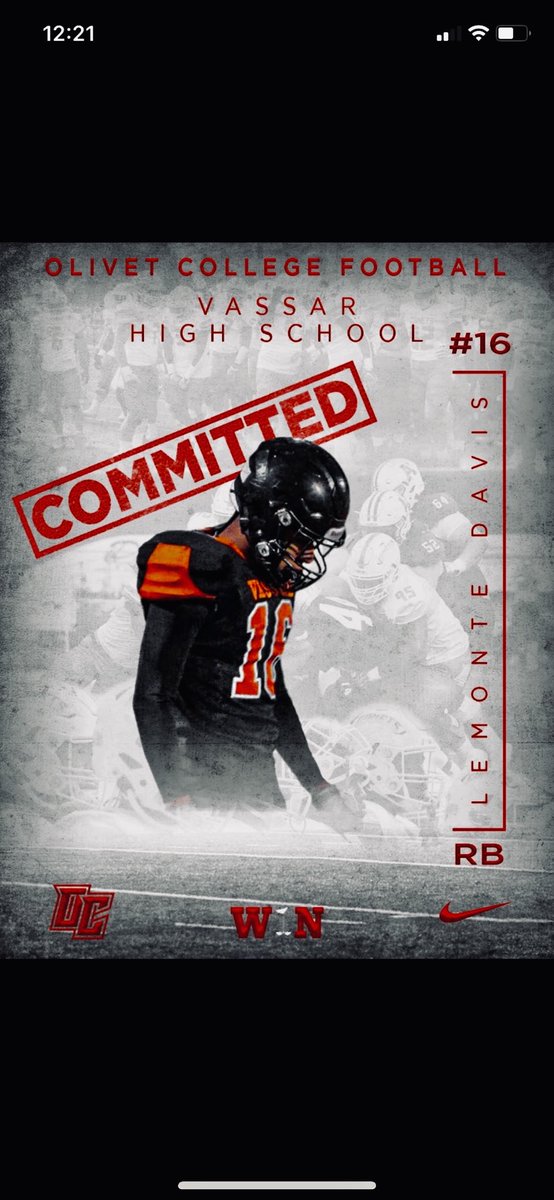davis_lemonte's tweet photo. 100% COMMITTED!
@OlivetCollegeFB @Coach_DGilbert @CoachMoose2 @koreyringer https://t.co/lHUcWcHqtk