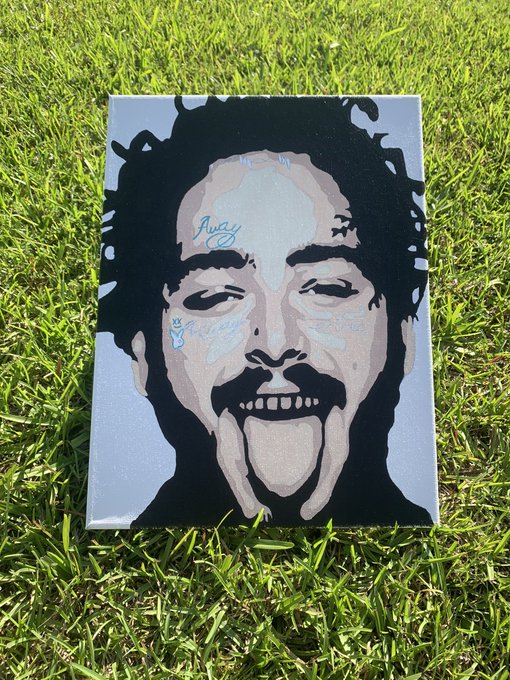 Posty !!! I loved doing this one 😍 #fathersdaysurprise #artist #acrylicpainting #selling #support #Postmalone<a href="/tag/fathersdaysurprise"class="tags">#fathersdaysurprise</a><a href="/tag/artist"class="tags"><span>#artist</span></a><a href="/tag/support"class="tags"><span>#support</span></a><a href="/tag/smallbusiness"class="tags"><span>#smallbusiness</span></a><a href="/tag/acrylicpainting"class="tags"><span>#acrylicpainting</span></a>