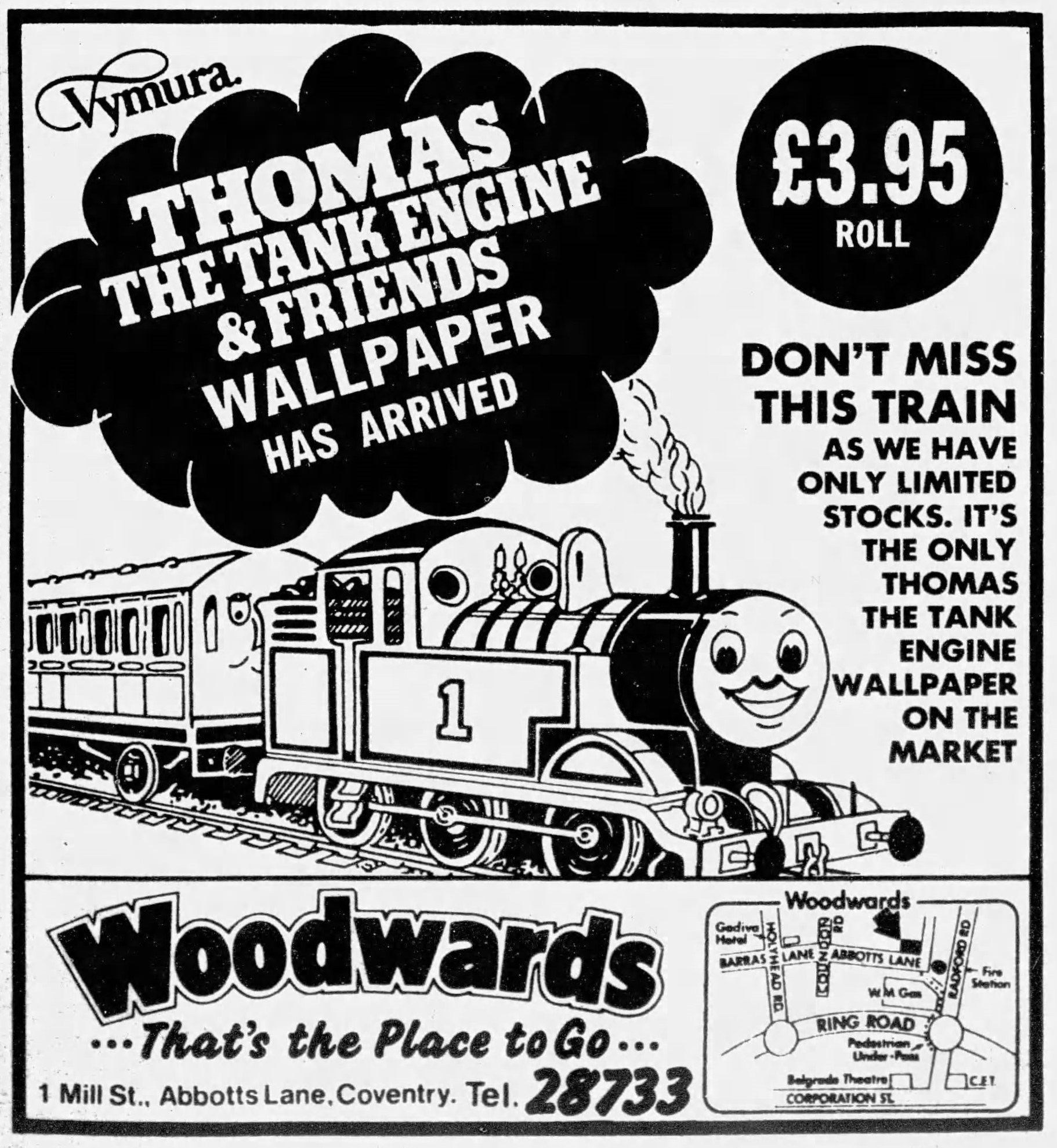Thomas the tank engine 1986 sale