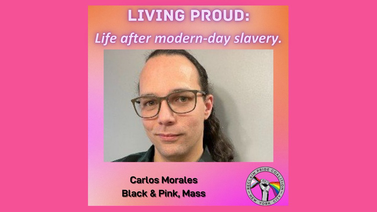 Here, live at 4pm; panelists for "Living Proud: life after modern-day slavery."  Sean C Thomas, Patrice Smith of  Exodus Transitional Comm'ty 
<a href="/etcnyorg/">Exodus Transitional Community, Inc.</a>, and Carlos Moralez of Black &amp; Pink, Massachusetts <a href="/BlackAndPinkMA/">Black and Pink Massachusetts</a>.  Experience, wisdom and struggle on the way to liberation.