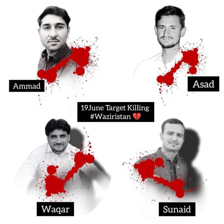 PakhtunSF_UOP's tweet photo. Killing peaceful youth will not silence the voice of dissent but may echo it with more force! 
State is responsible to protect citizens! If state is not killer, it must arrest the killers and ensure peace.
#PashtunsUnderStateAttack https://t.co/6bW0Yi1wpL