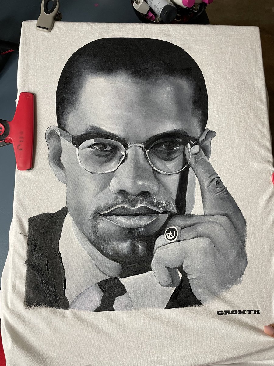 GROWTH_CLOTHING's tweet photo. Malcolm X “Connect the Dots” remastered by @keelyjacksonart https://t.co/FP7tmonsjB