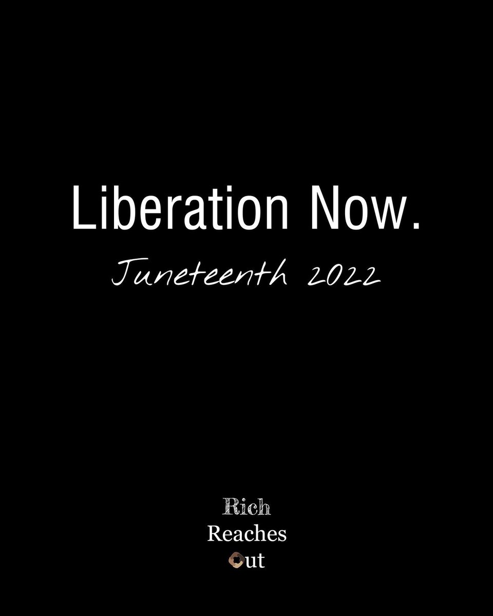 RichReachesOut's tweet photo. How are you healing?

#RichReachesOut
#Juneteenth https://t.co/lLyH6xWzTu