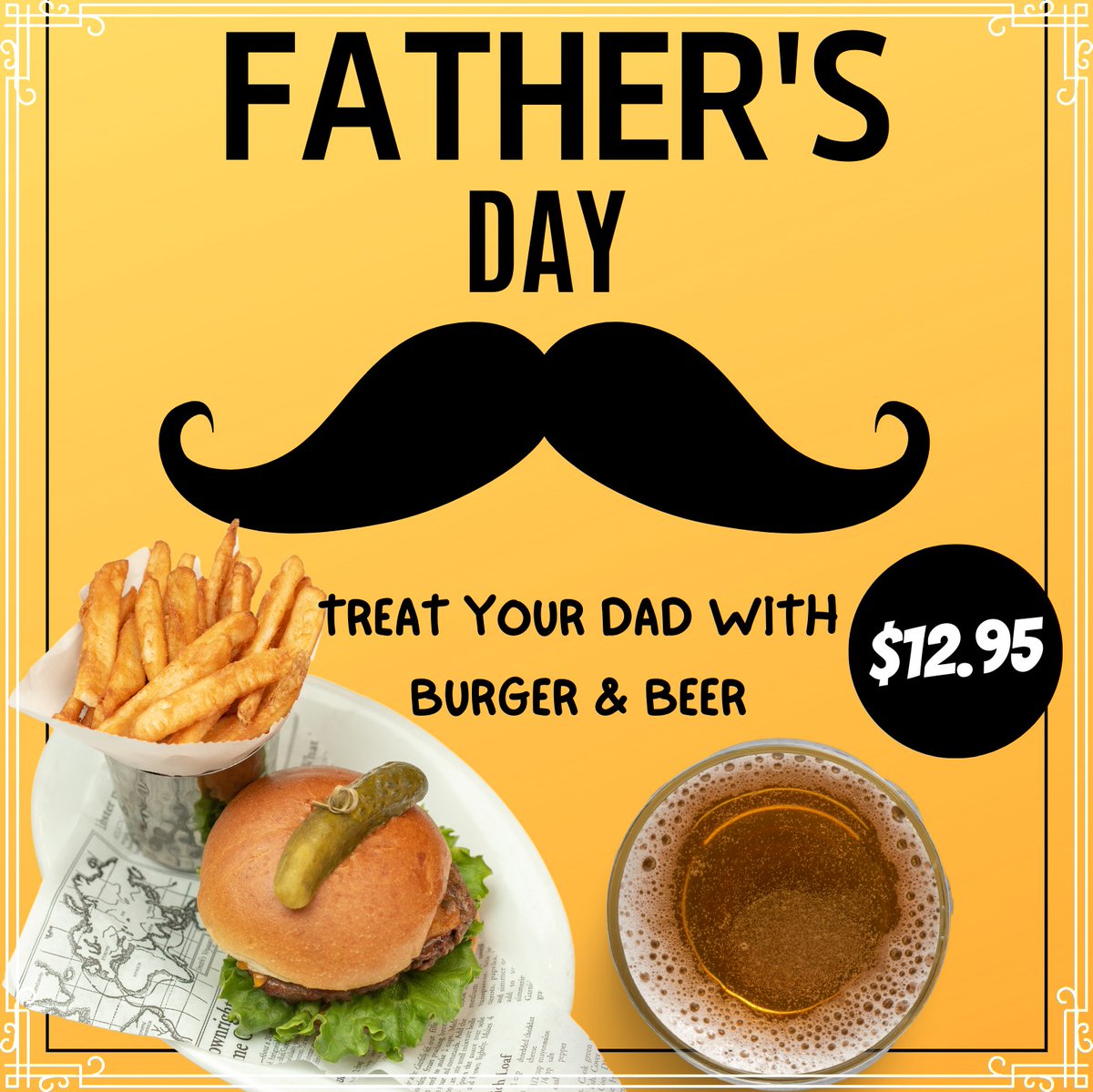 FoggBeerBar's tweet photo. Fogg N Suds celebrates!
Happy Father's Day to all you Dad's out there.... 

Come treat yourself to a Burger &amp; Beer for only $12.95
Ceasar's &amp; Bellini's on Special all Day!

#fathersday #burgerbeer #foggnsuds #richmond #Sunday #pint #bomberbeer #Burger #patio #fathers https://t.co/5mZvz5zgxT