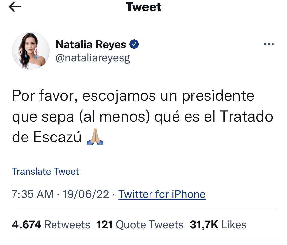 JoseCuelloB's tweet photo. No es el “Tratado de Escazú” sino el Acuerdo de Escazú.

Importante tener artistas que se informen sobre lo que hablan. https://t.co/HYr0dzQuHc